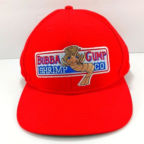 NWOT Bubba Gump Shrimp Co Red Cap Hat Embroidered Adjustable Snap Closure OS.... - Picture 1 of 8